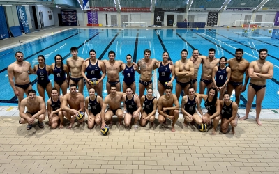 Les dues plantilles, barrejades al 'media day' d'avui | Pau Vituri